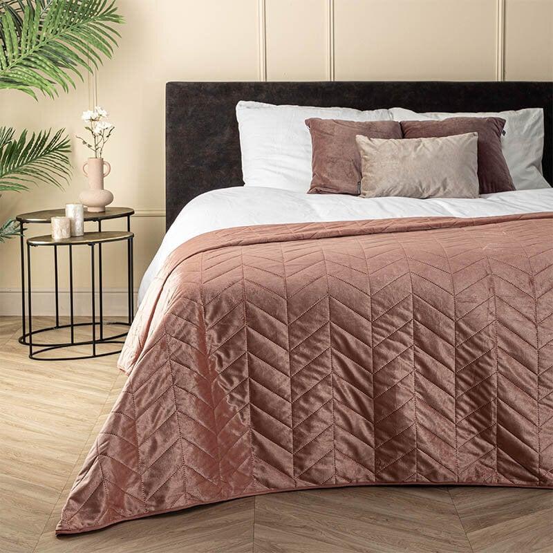 dekbed discounter Bedsprei Velvet Prisma - Roze