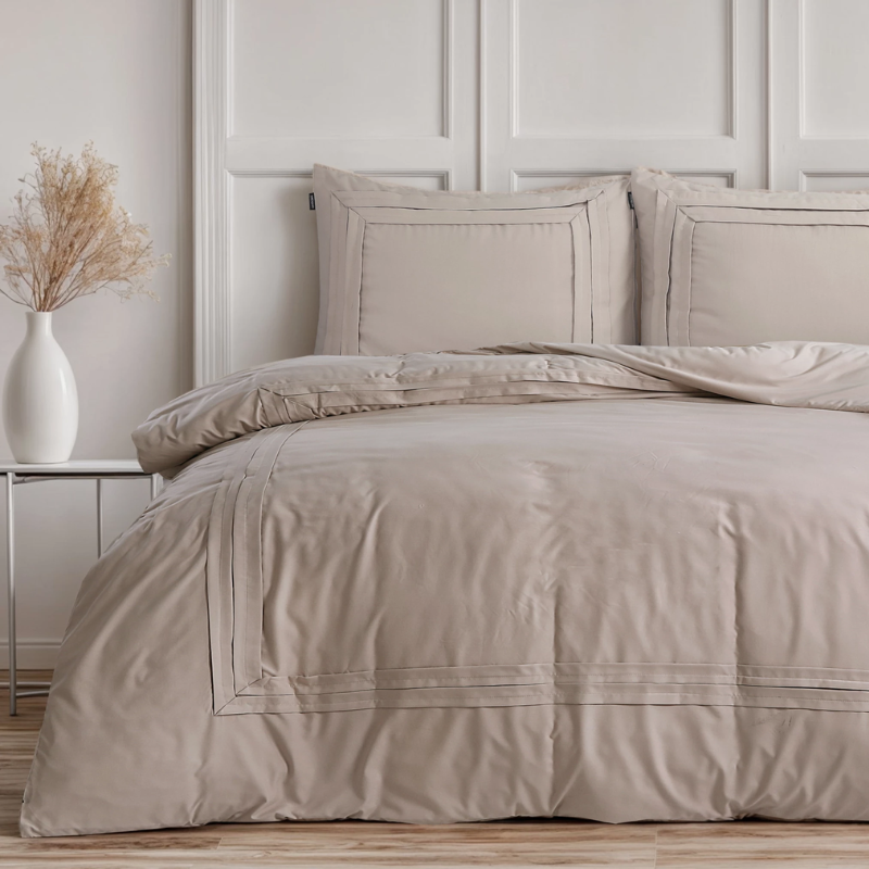 Dekbed Discounter Dekbedovertek Tailored - Taupe