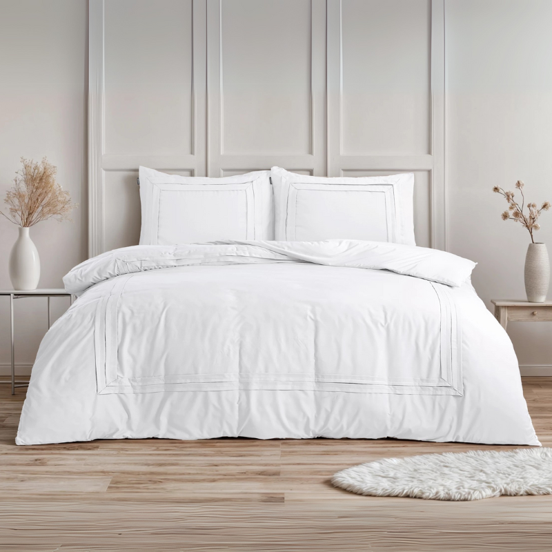 dekbed discounter Dekbedovertek Tailored - Wit