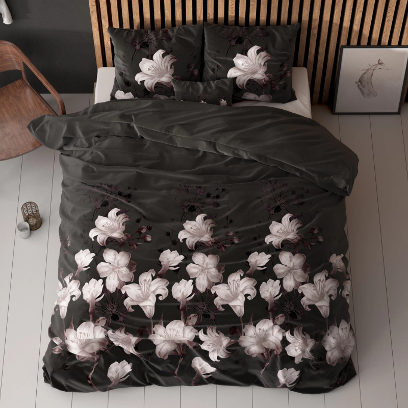 Dekbed Discounter Dekbedovertrek Dark Flower