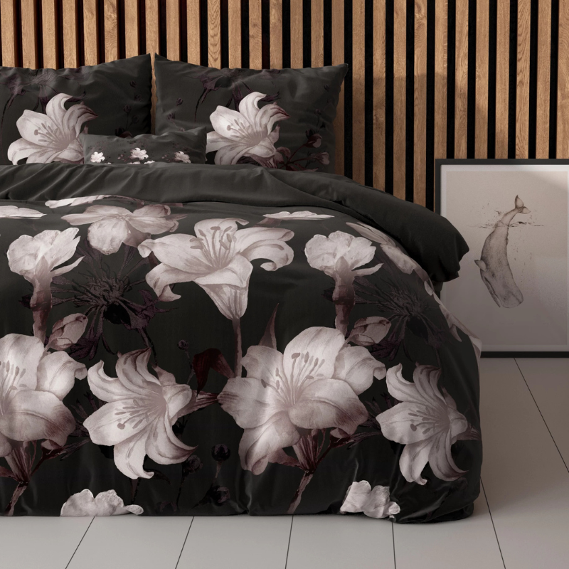 Dekbed Discounter Dekbedovertrek Dark Flower