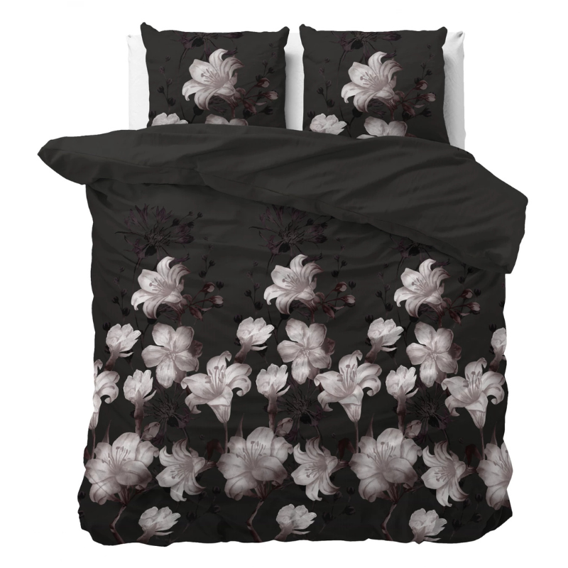 dekbed discounter Dekbedovertrek Dark Flower