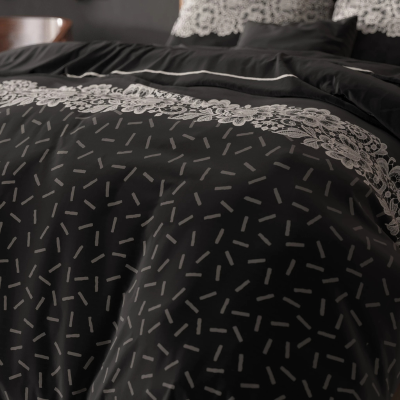 Dekbed Discounter Dekbedovertrek Dervio - Antraciet