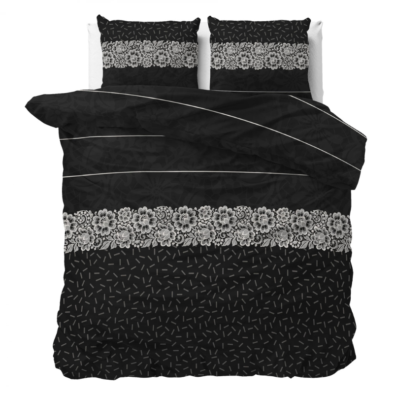 dekbed discounter Dekbedovertrek Dervio - Antraciet