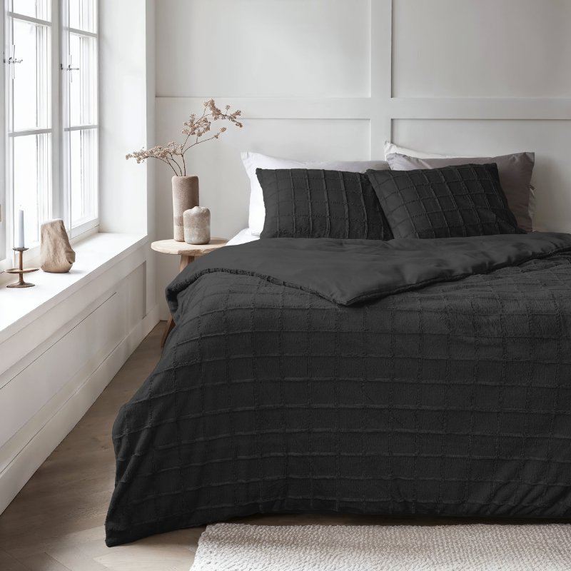 Dekbed Discounter Dekbedovertrek Faux Fur - Check