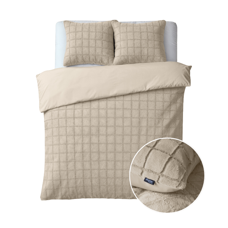 dekbed discounter Dekbedovertrek Faux Fur - Check