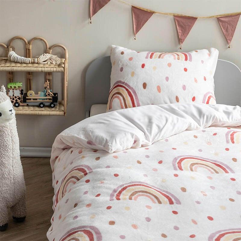 dekbed discounter Dekbedovertrek Fleece - Rainbow