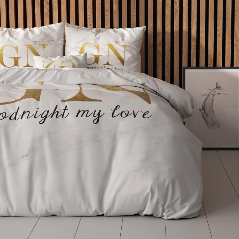 Dekbed Discounter Dekbedovertrek Goodnight - Goud