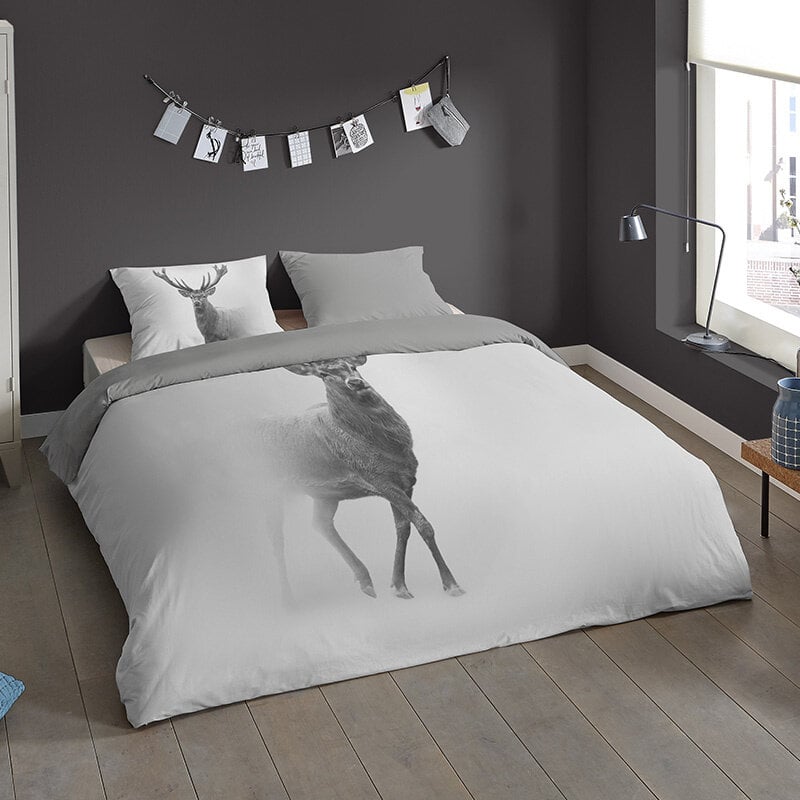 Dekbed Discounter Dekbedovertrek Grey Deer