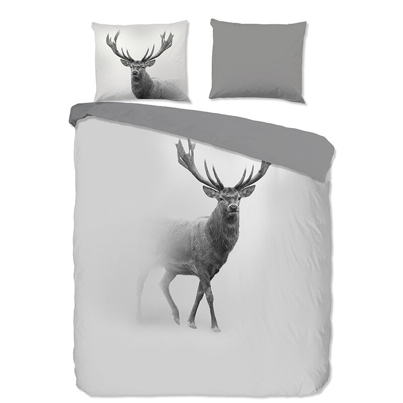 dekbed discounter Dekbedovertrek Grey Deer
