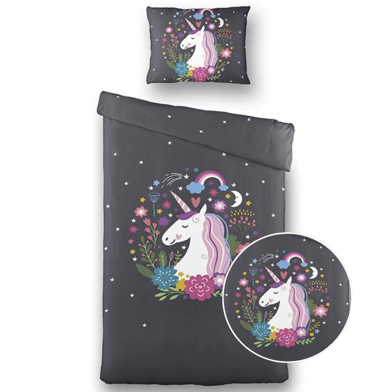 dekbed discounter Dekbedovertrek Happy Unicorn