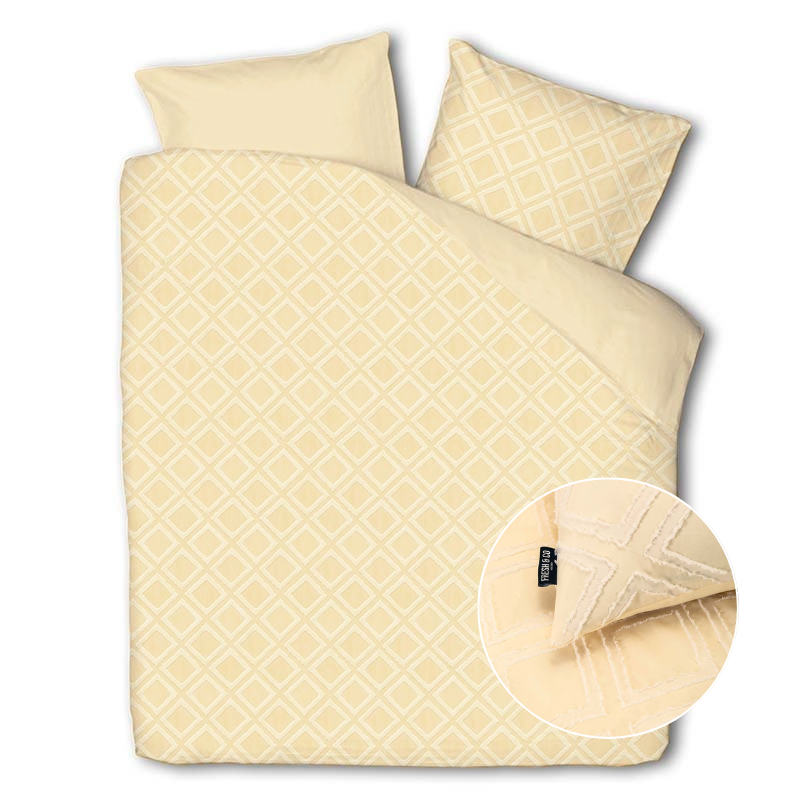 Dekbed Discounter Dekbedovertrek Ibiza Saar - Geel