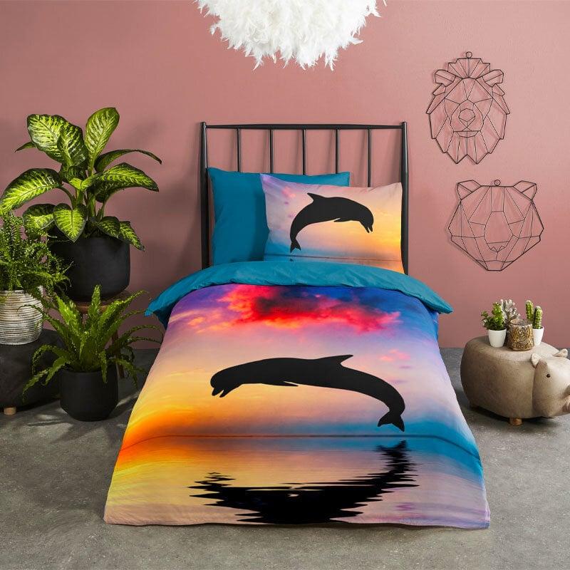 Dekbed Discounter Dekbedovertrek Katoen - Dolphin