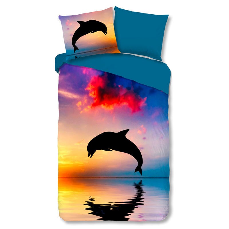 dekbed discounter Dekbedovertrek Katoen - Dolphin