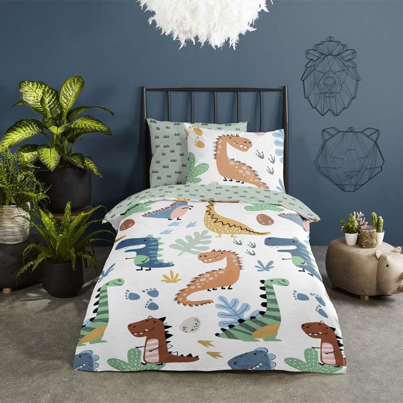 Dekbed Discounter Dekbedovertrek Katoen - Happy Dino