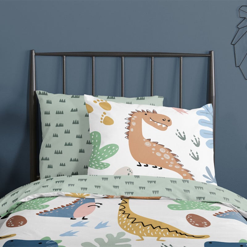 Dekbed Discounter Dekbedovertrek Katoen - Happy Dino