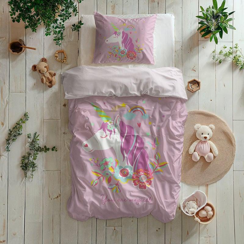 Dekbed Discounter Dekbedovertrek Pink Unicorn