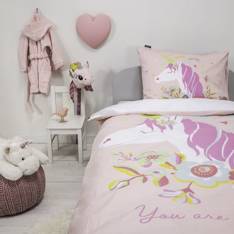 Dekbed Discounter Dekbedovertrek Pink Unicorn