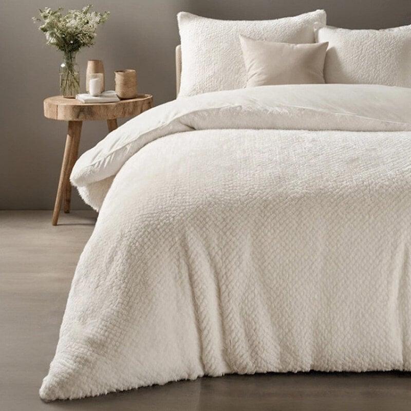 Dekbed Discounter Dekbedovertrek Rabbit Fur - Crème