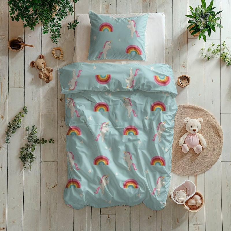 Dekbed Discounter Dekbedovertrek Rainbow Unicorn