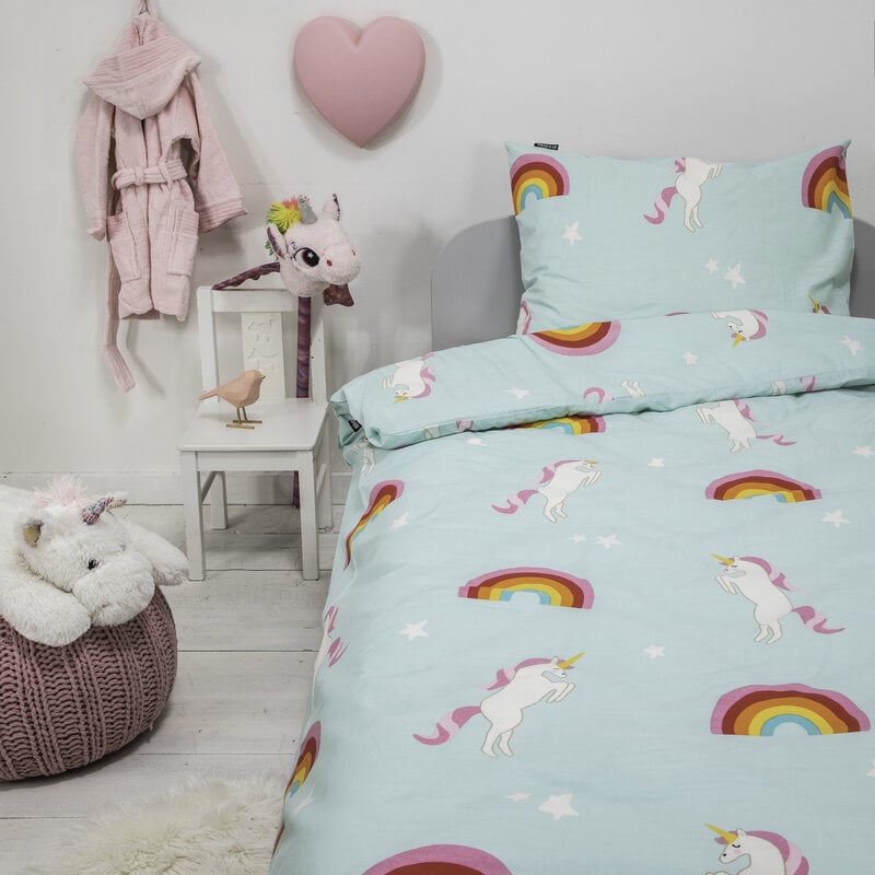 Dekbed Discounter Dekbedovertrek Rainbow Unicorn