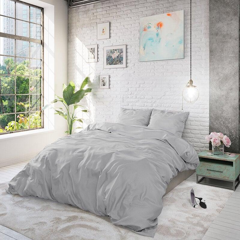 Dekbed Discounter Dekbedovertrek Satin Point - Grijs