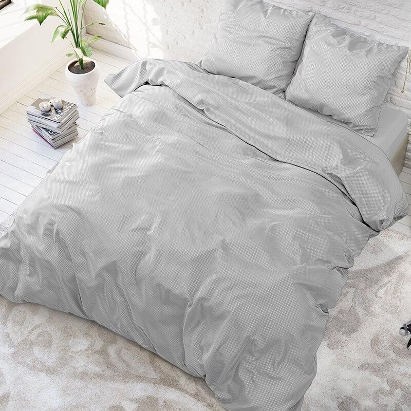 Dekbed Discounter Dekbedovertrek Satin Point - Grijs