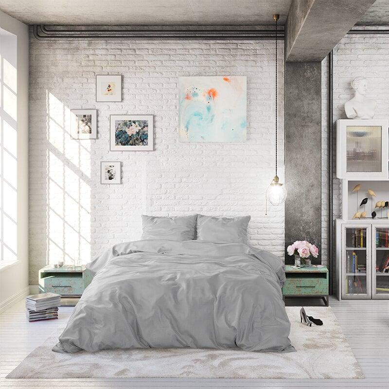 Dekbed Discounter Dekbedovertrek Satin Point - Grijs