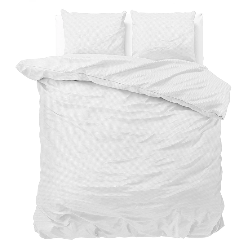 Dekbed Discounter Dekbedovertrek Satin Point - Wit