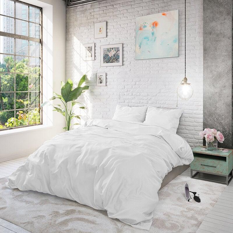 Dekbed Discounter Dekbedovertrek Satin Point - Wit