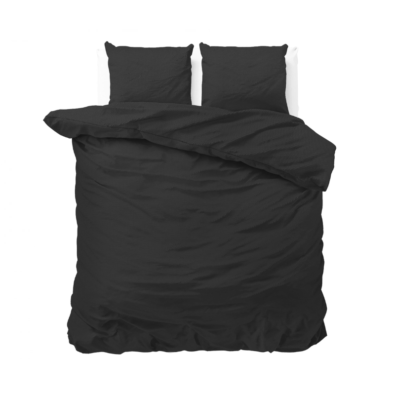 Dekbed Discounter Dekbedovertrek Satin Point - Zwart