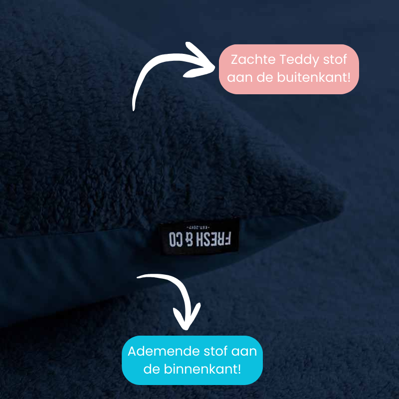 Dekbed Discounter Dekbedovertrek Summer Teddy - Navy