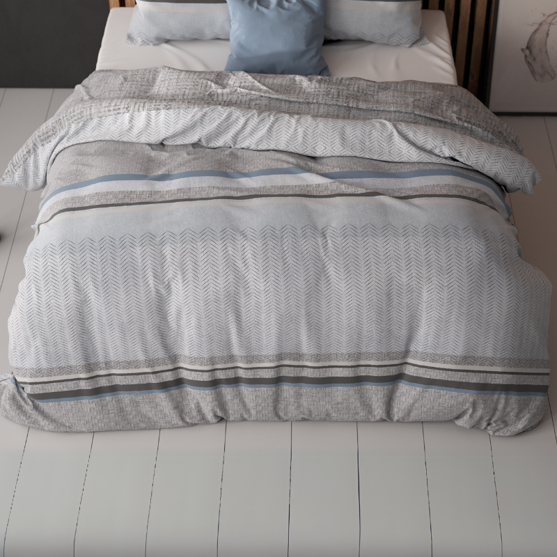 Dekbed Discounter Dekbedovertrek Tados - Grey