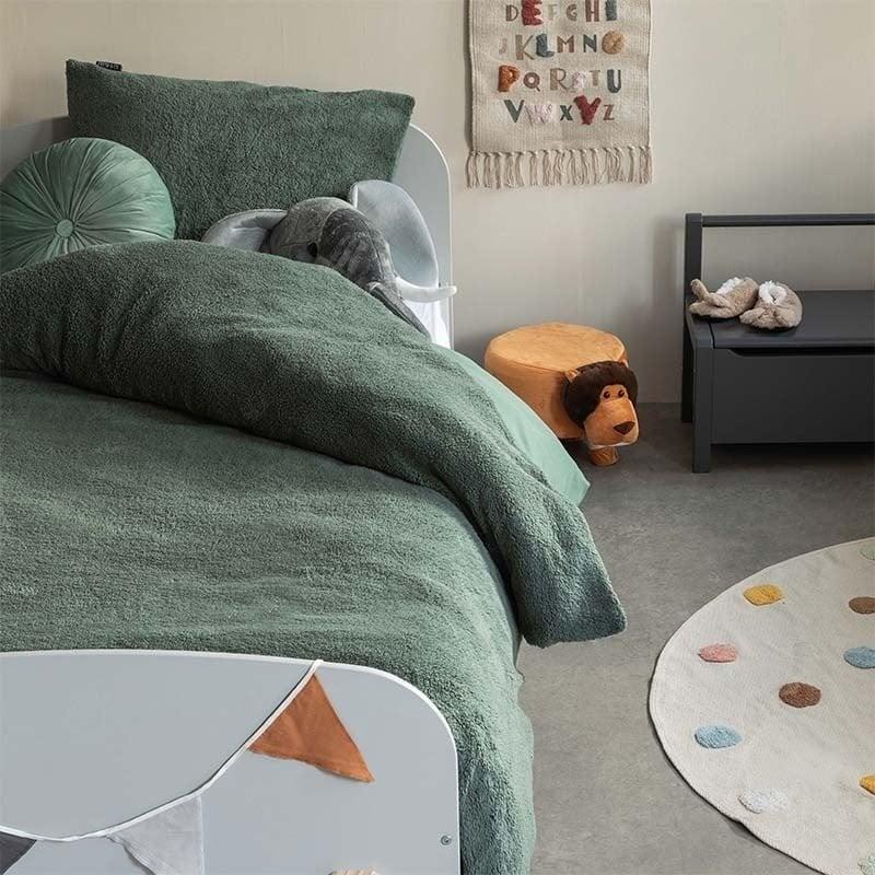 dekbed discounter Dekbedovertrek Teddy Kids - Groen
