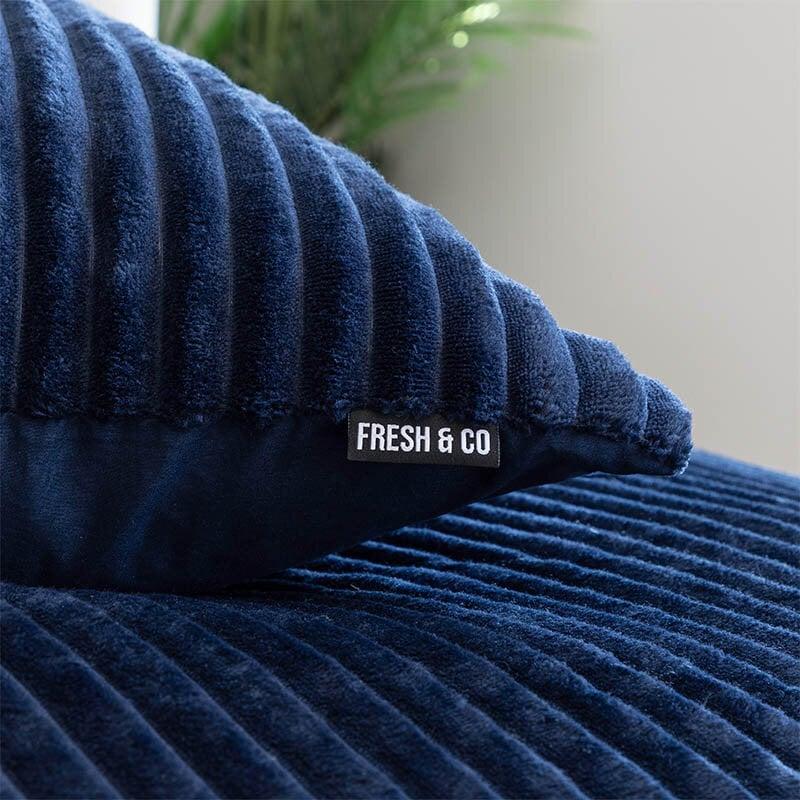 Dekbed Discounter Dekbedovertrek Teddy Rib - Navy