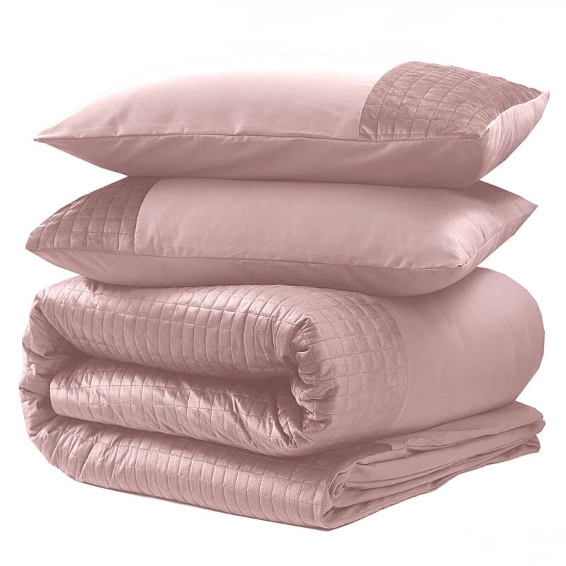 Dekbed Discounter Dekbedovertrek Velvet Band - Roze