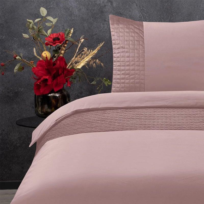Dekbed Discounter Dekbedovertrek Velvet Band - Roze