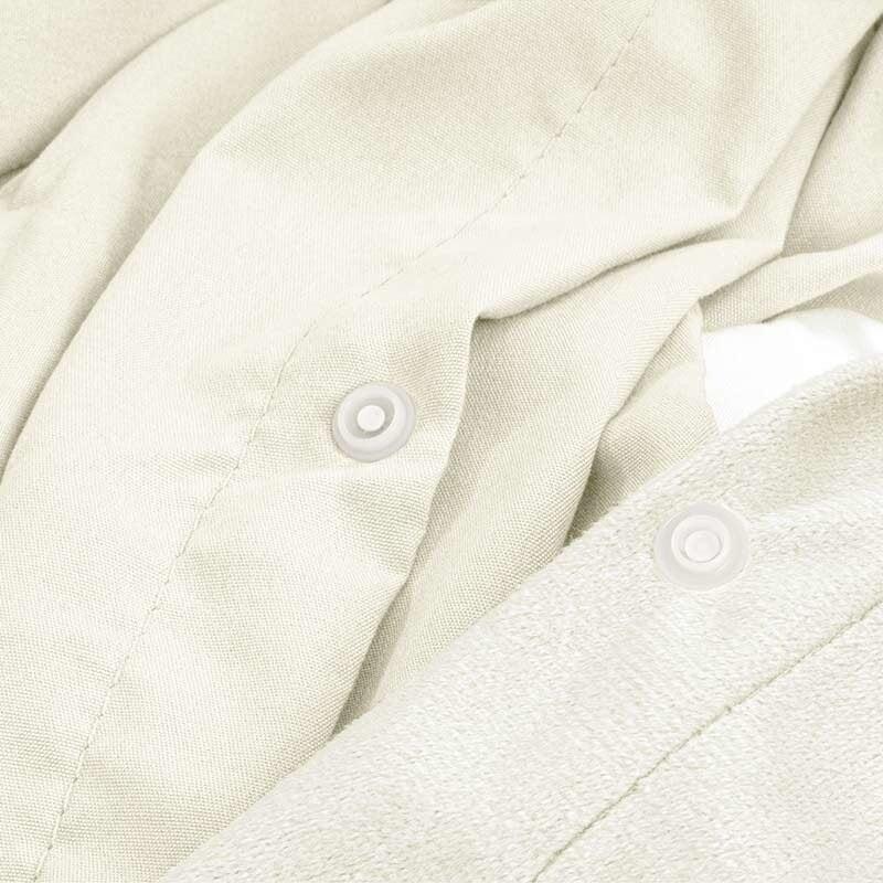 Dekbed Discounter Dekbedovertrek Velvet Uni - Creme