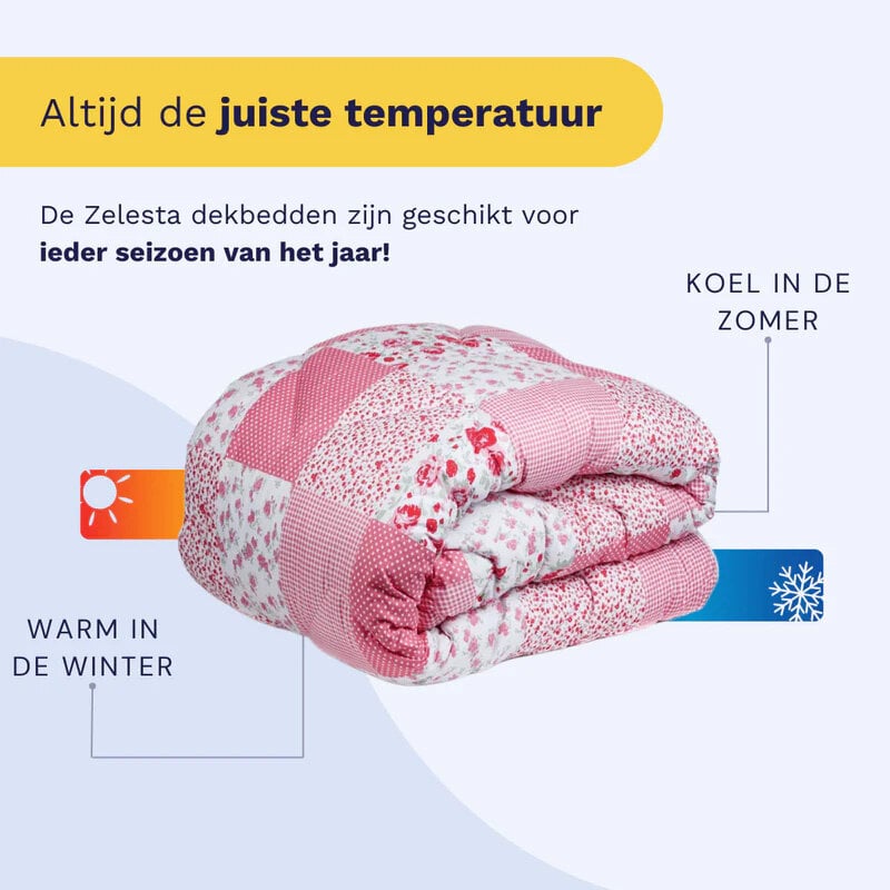 Dekbed Discounter Easy Dekbed - Patchwork Pink