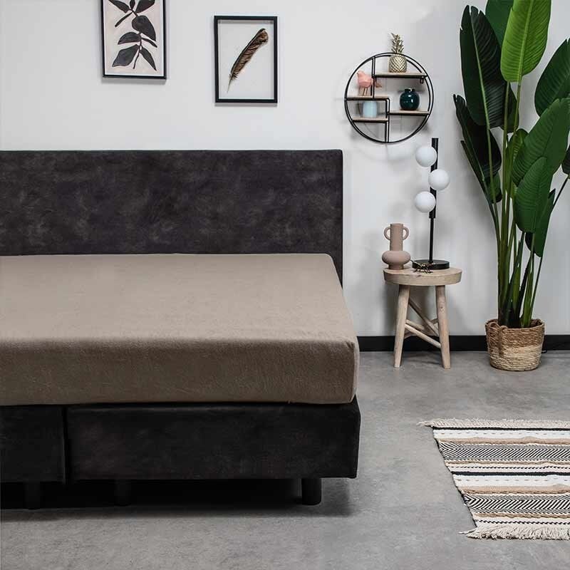 Dekbed Discounter Hoeslaken - Badstof - Taupe
