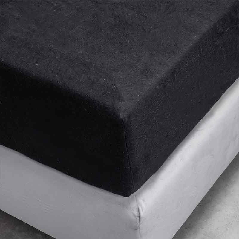 Dekbed Discounter Hoeslaken - Flanel - Zwart