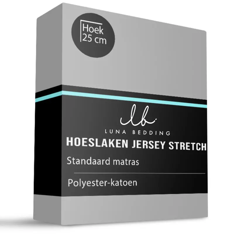 dekbed discounter Hoeslaken - Jersey Stretch - Grijs