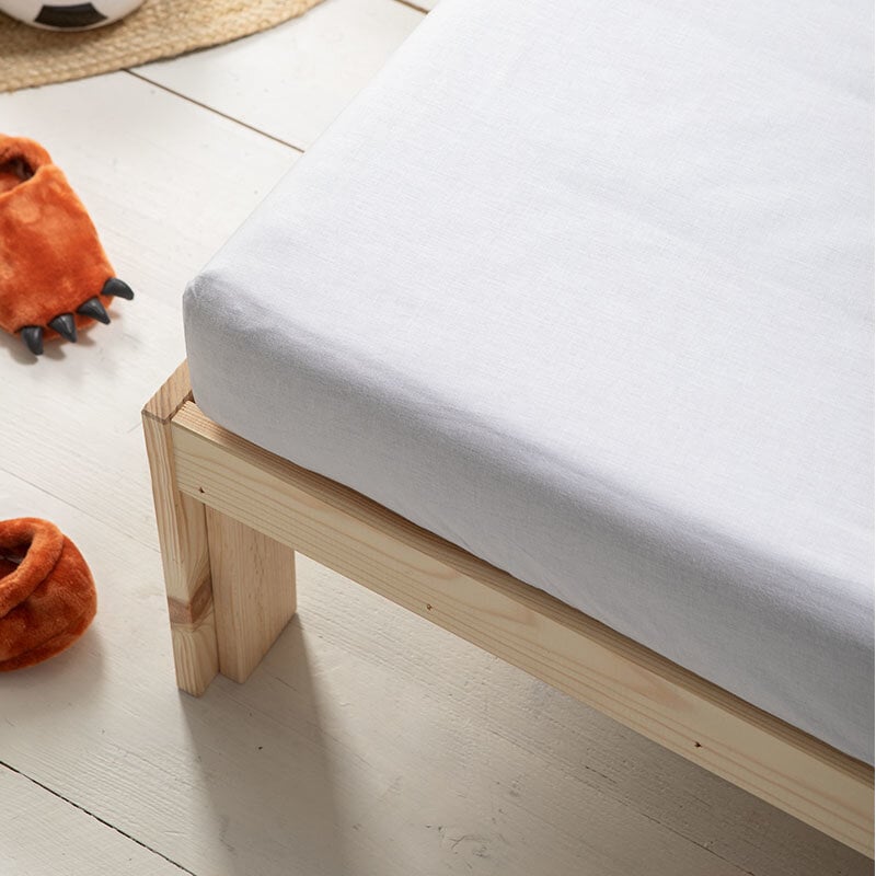 Dekbed Discounter Kinder Hoeslaken Katoen - Wit