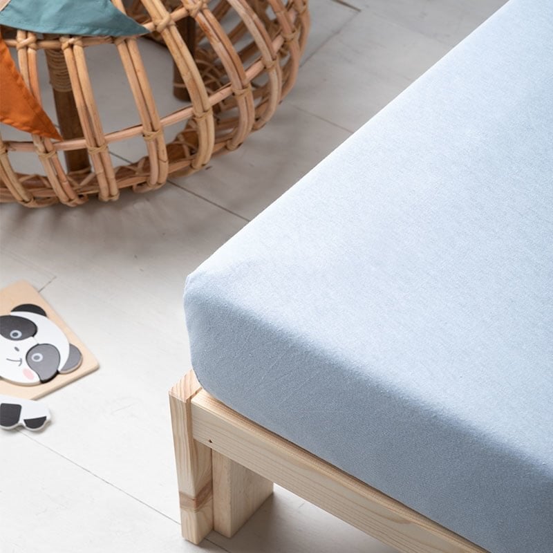 Dekbed Discounter Kinder Hoeslaken - Stretch - Blauw