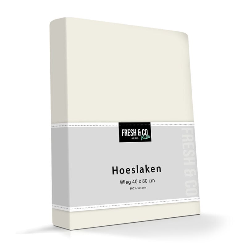 dekbed discounter Kinder hoeslaken - stretch - Creme