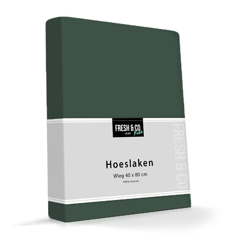 dekbed discounter Kinder hoeslaken - stretch - Groen
