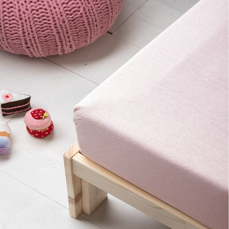 Dekbed Discounter Kinder Hoeslaken - Stretch - Roze