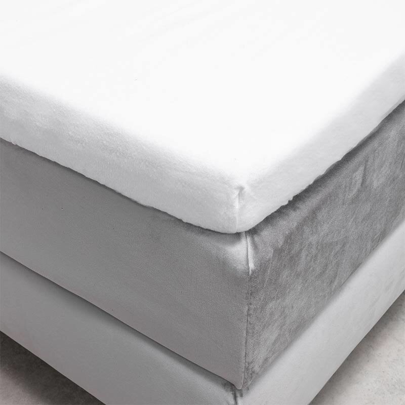 Dekbed Discounter Splittopper Hoeslaken - Flanel - Wit