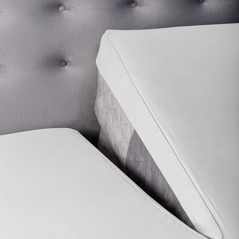 Dekbed Discounter Splittopper Hoeslaken - Satijn - Wit