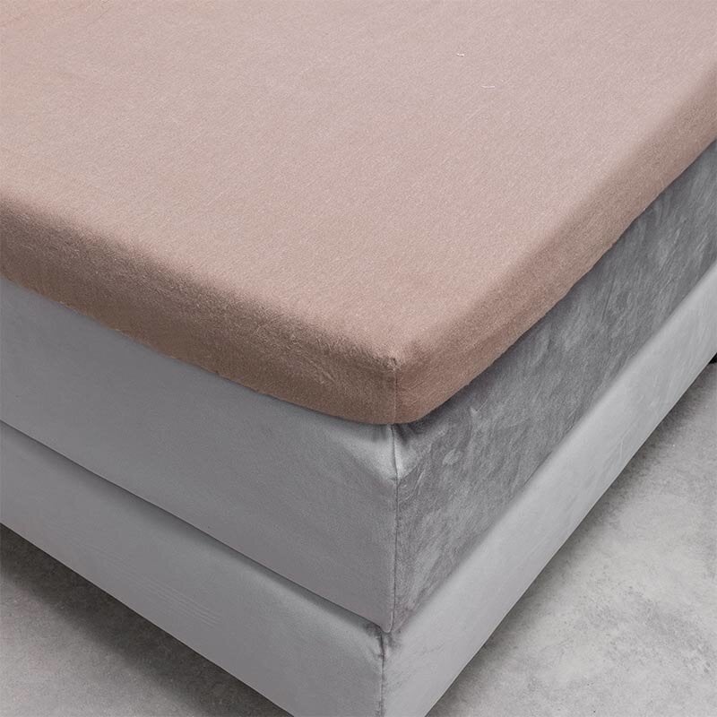 Dekbed Discounter Topper Hoeslaken - Flanel - Taupe